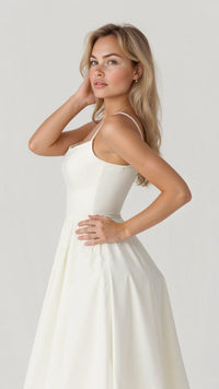Evelyn™ | Ascot Style A-Line Midi Dress for Special Occasions