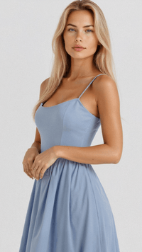 Evelyn™ | Ascot Style A-Line Midi Dress for Special Occasions