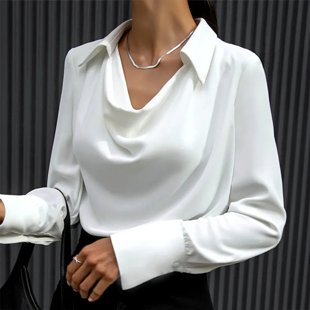Style200™ | Chic Women's Cowl Neck Long Sleeve Top for Any Occasion