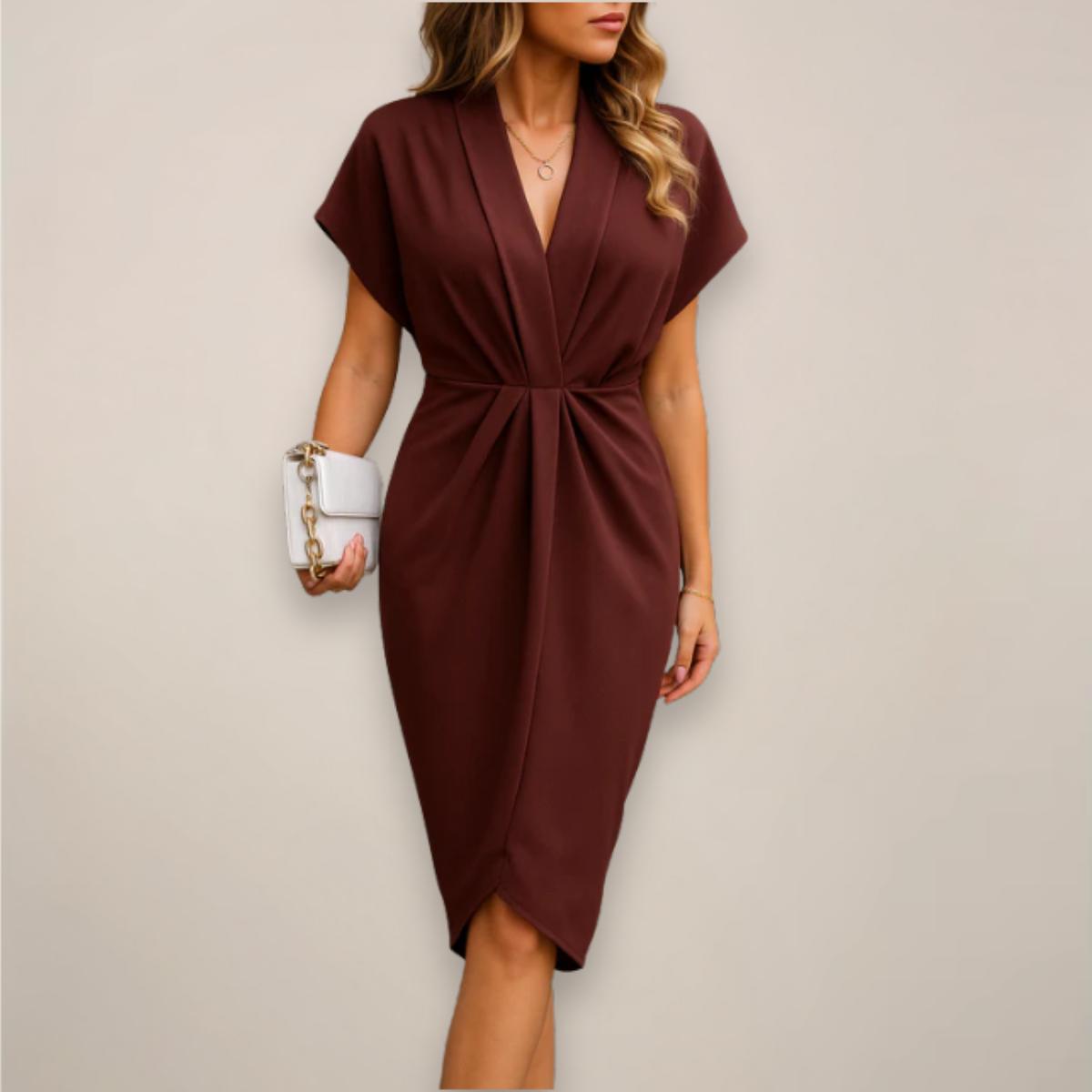 Cosette™ | Chic Midi Wrap Dress for Every Event