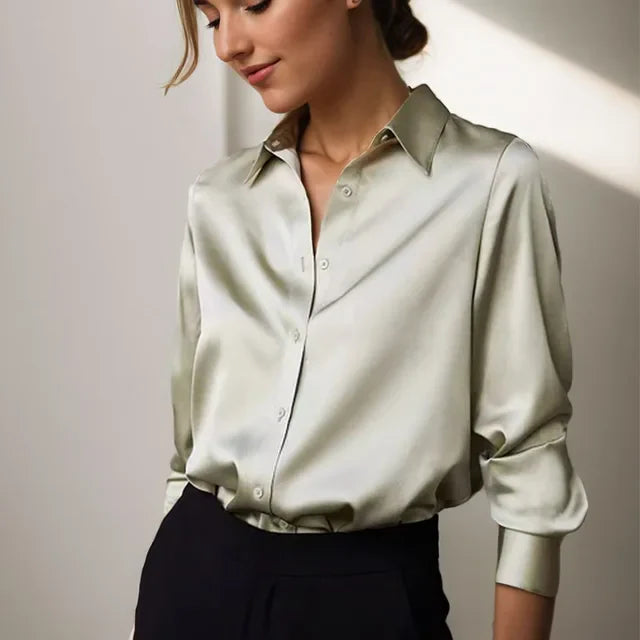 Style200™ | Women’s Satin Blouse - Chic Style for Any Occasion