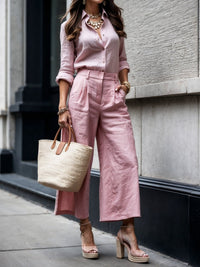 Kayla™ | Capri Pants and Loose Shirt Set
