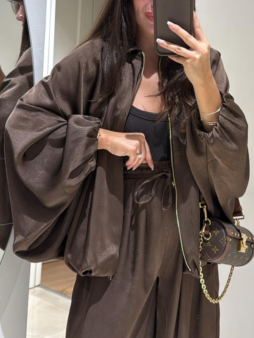 Maribel™ | Jacket + Drawstring Pants Casual Two-piece Suit