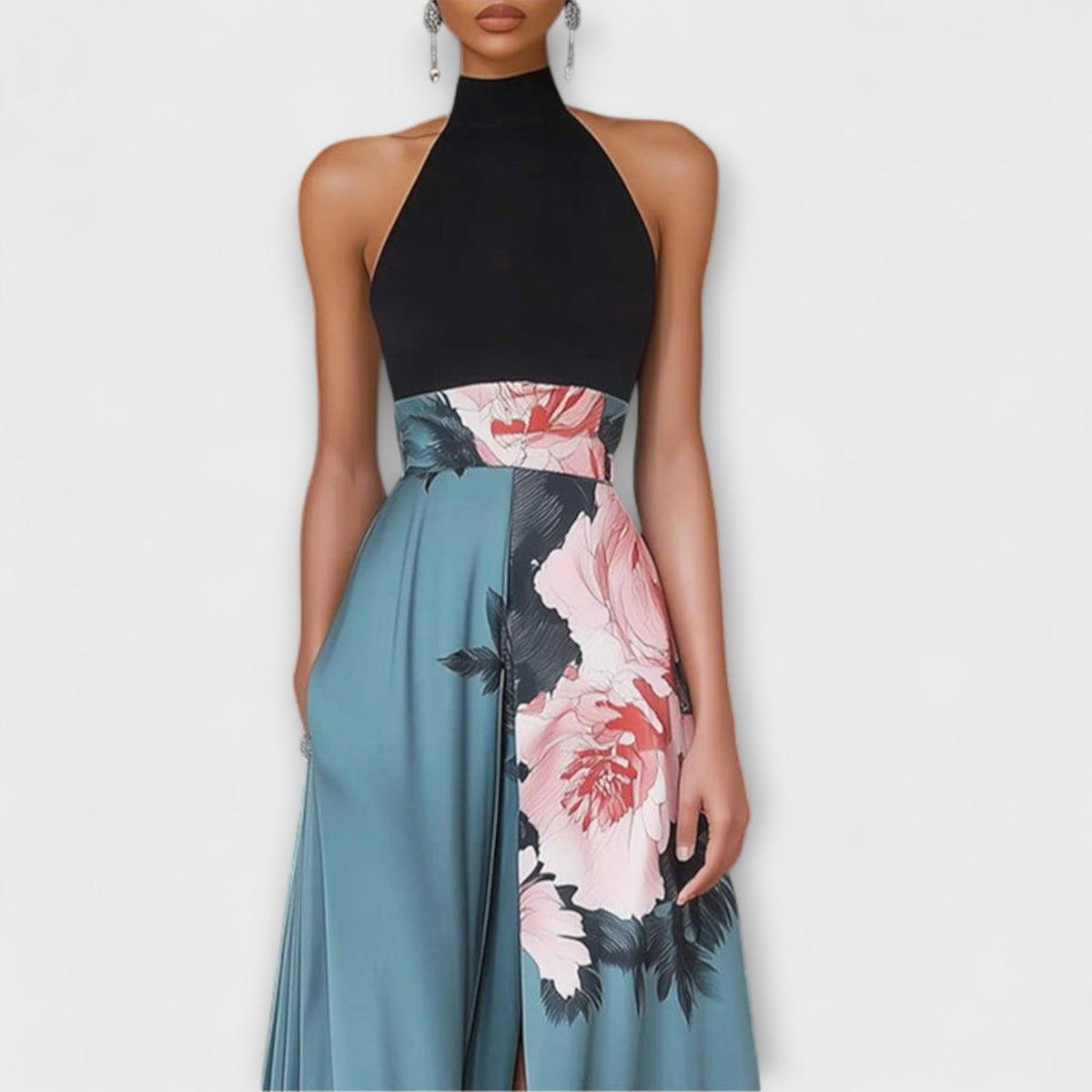 Style200™ | Floral A-Line Maxi Dress for Any Occasion