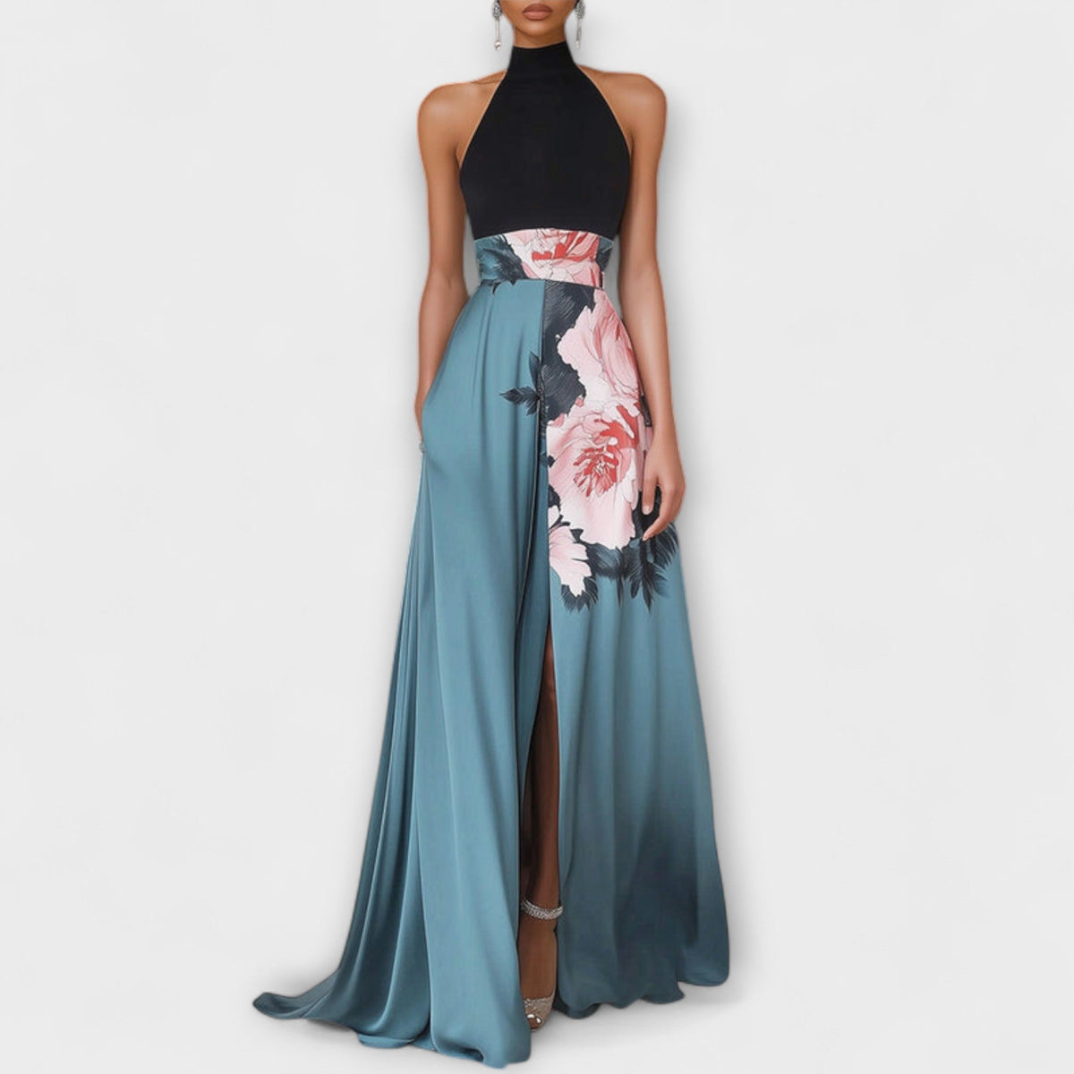 Style200™ | Floral A-Line Maxi Dress for Any Occasion