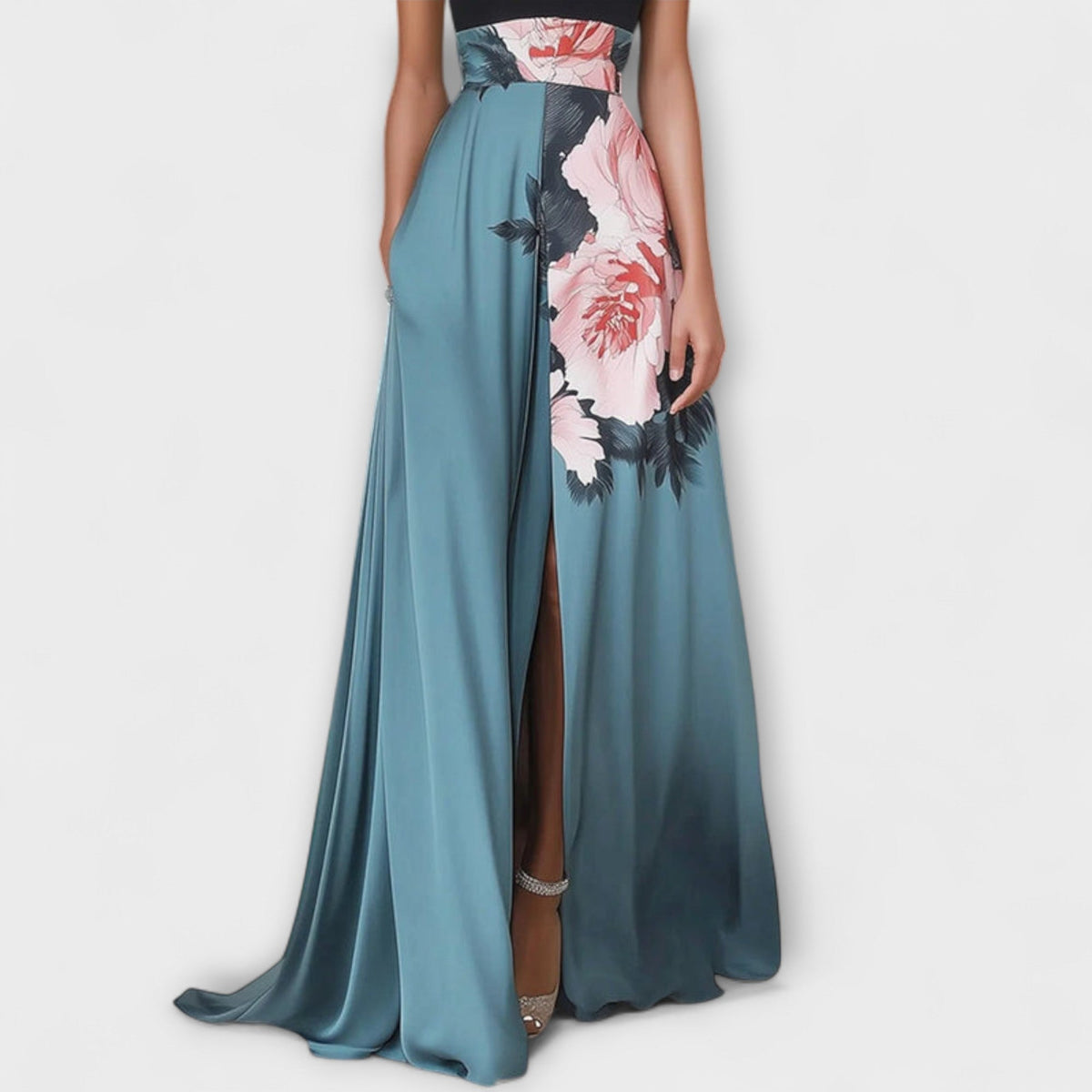 Style200™ | Floral A-Line Maxi Dress for Any Occasion