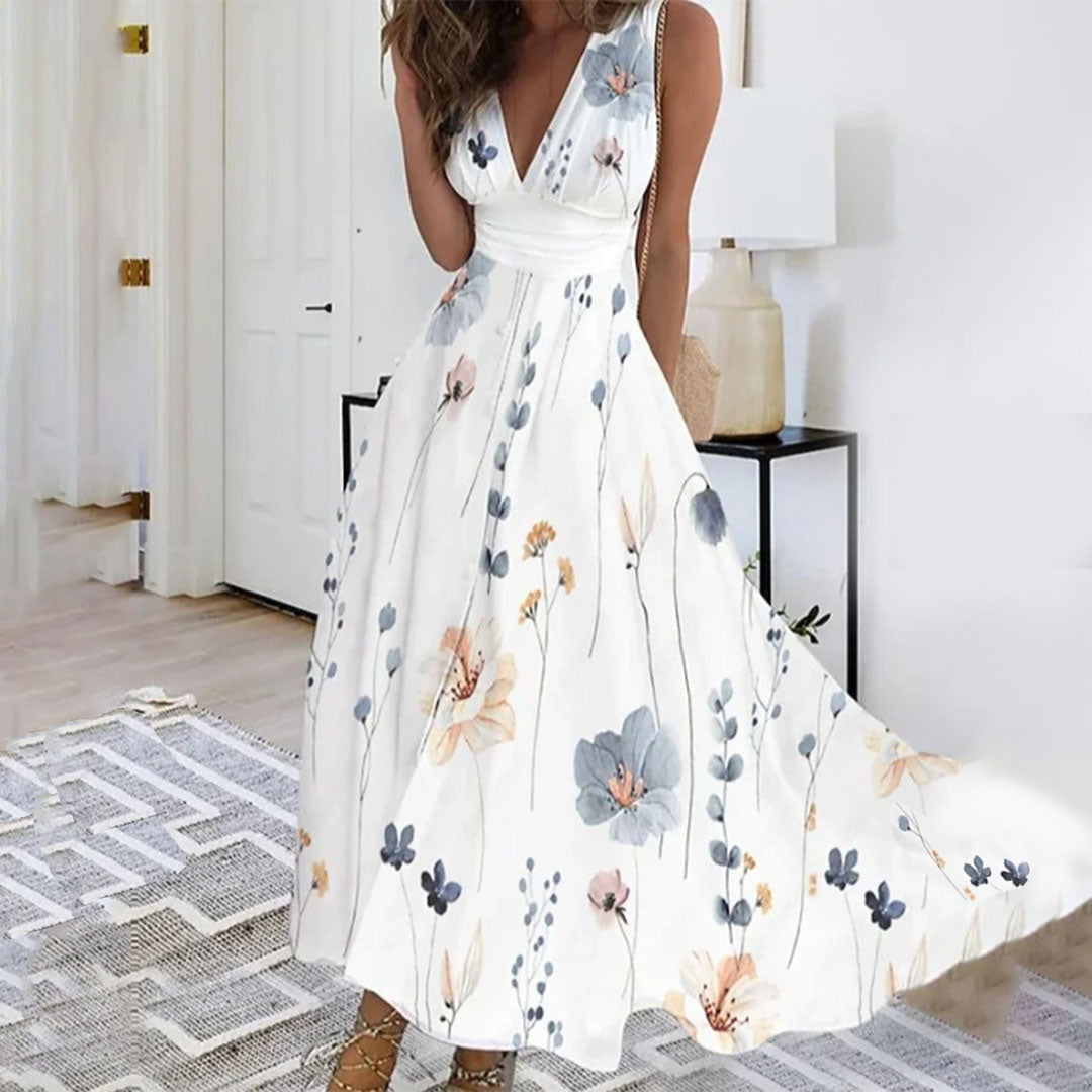 Ella™ | Women’s Sleeveless V-Neck Maxi Dress