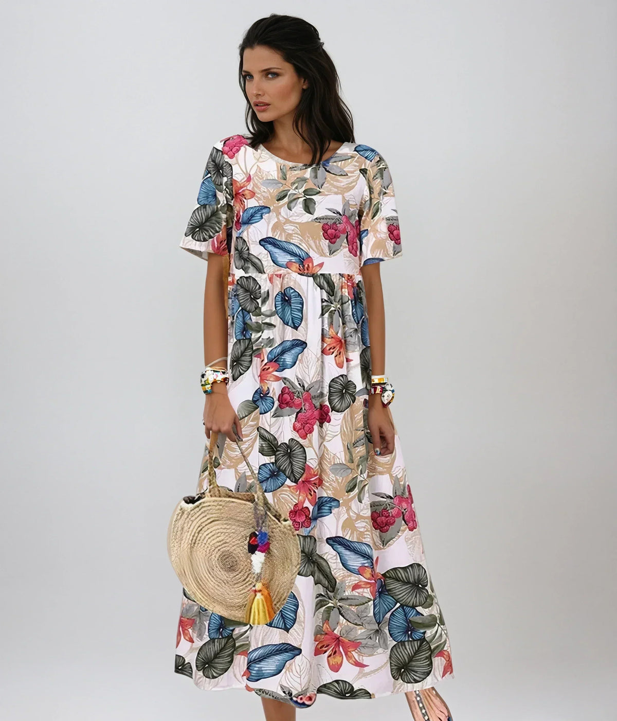 Lovi™ | Chic Floral Summer Dress for Any Occasion