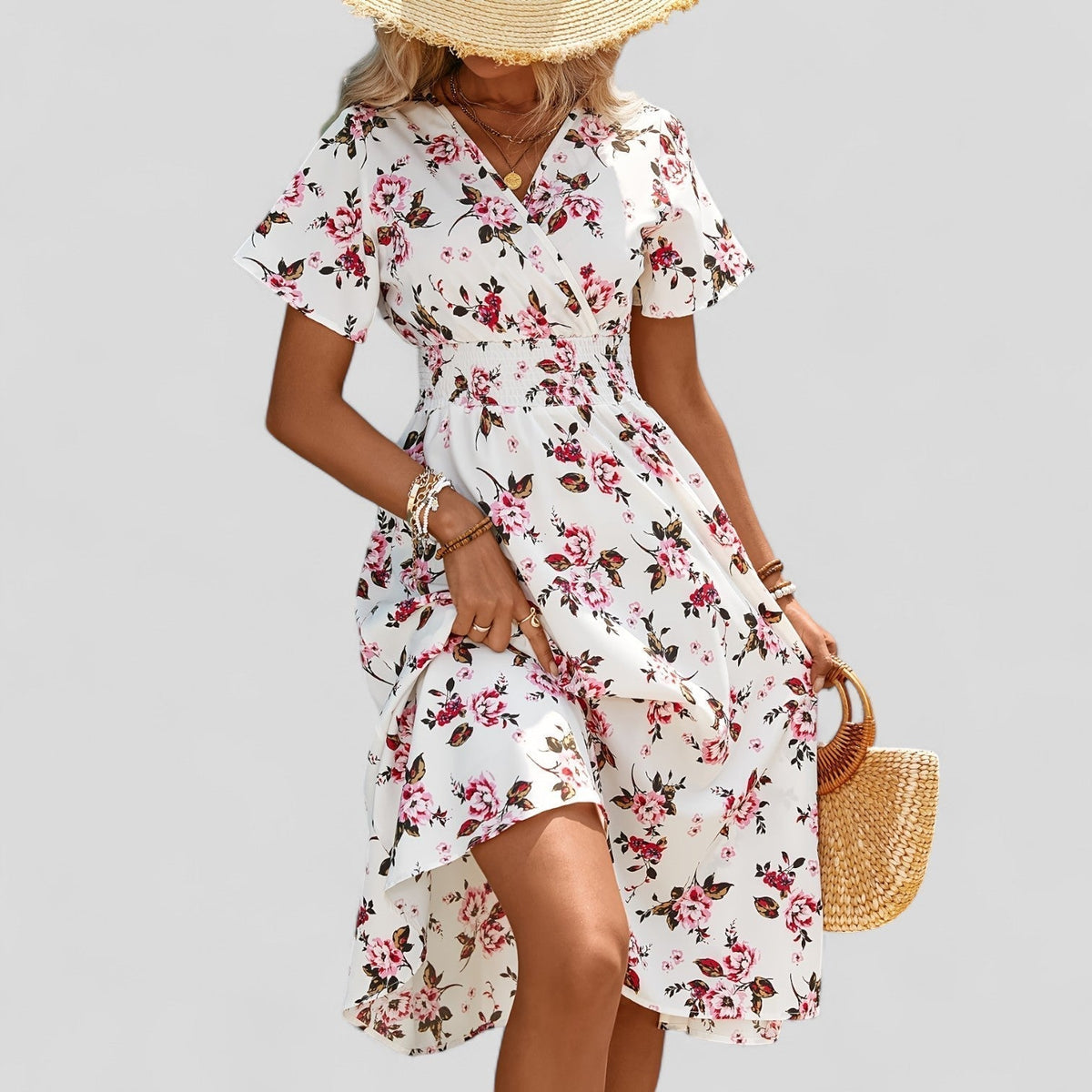 Gretalise™ | Chic Summer Midi Dress for Any Occasion