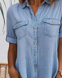 Élise | Short Sleeve Shirt Dress