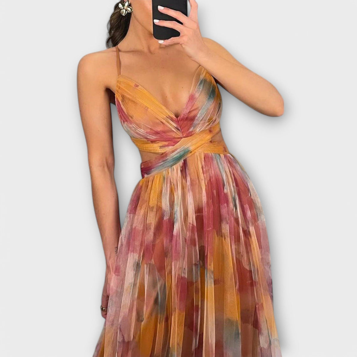 Valérie™ | Annai Mesh Prom Dress - Chic and Flattering for Any Occasion