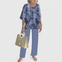 Fern™ | Women's Casual Floral Print Top and Wide-Leg Pants Set