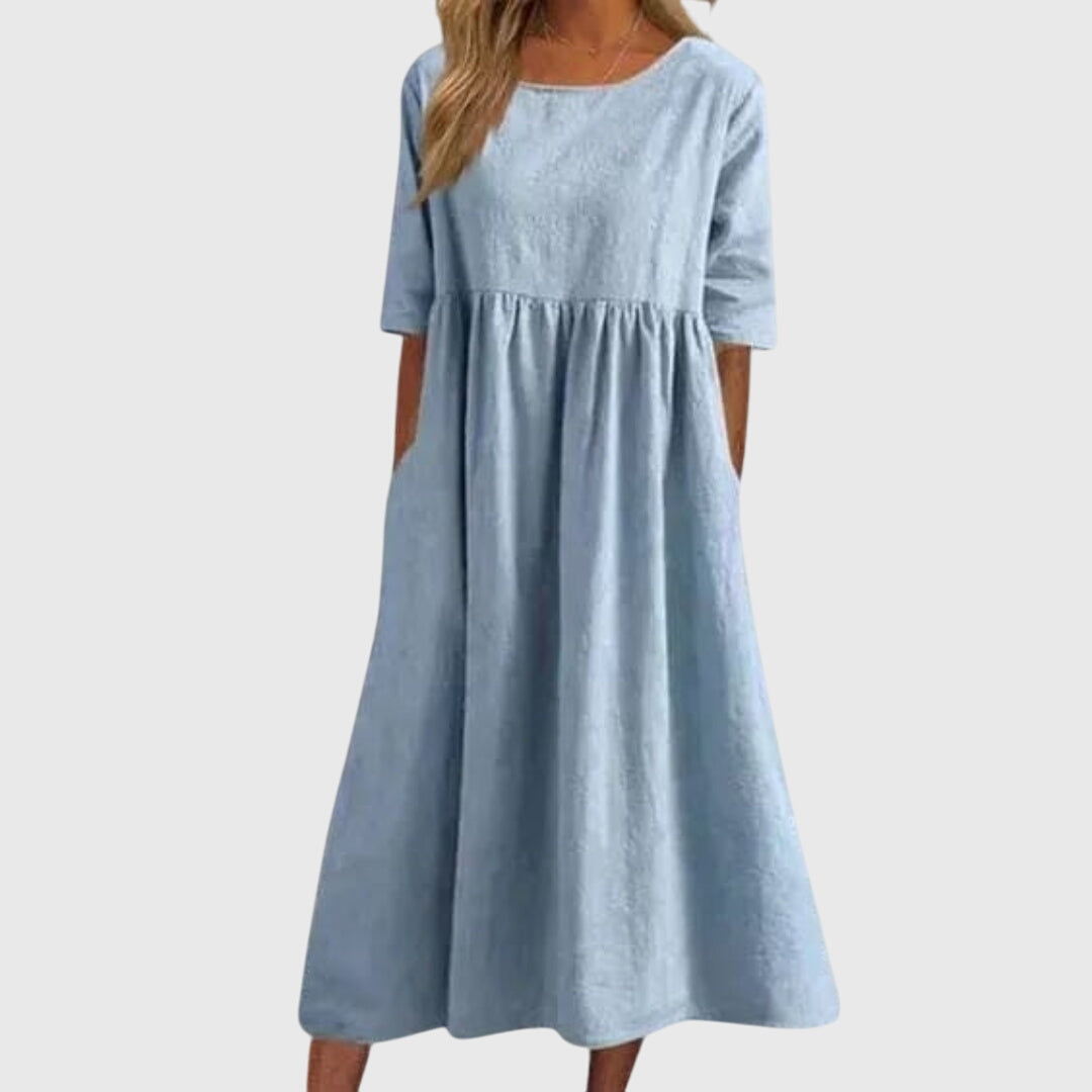 Haisley™ | Chic Short-Sleeved Dress for Any Occasion