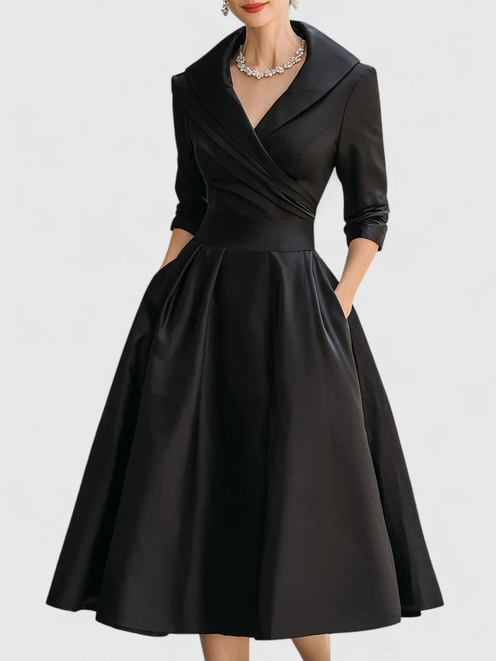 Yan™ | Chic Midi Dress for Any Occasion