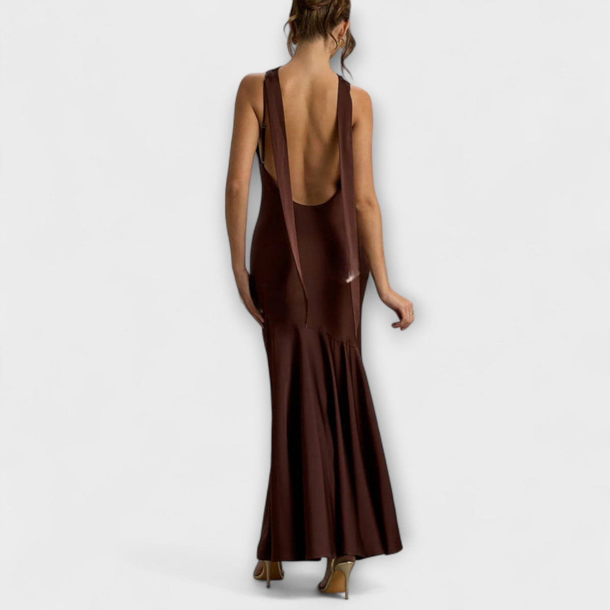 Style200™ | Satin Maxi Dress for Special Occasions