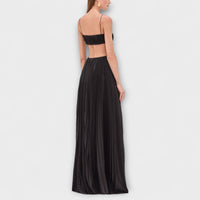 Style200™ | Chic Pleated Cutout Maxi Dress for Any Occasion
