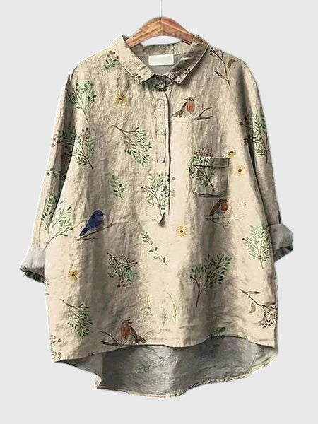 Valeria™ | Valeria™ - Floral Print Chiffon Blouse for Everyday Wear