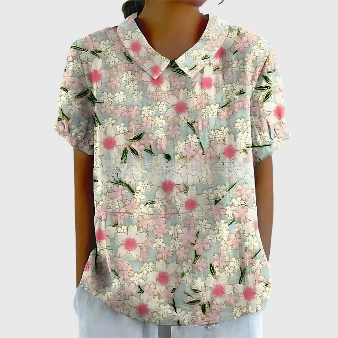 Jenna™ | Floral Chiffon Top for Every Occasion