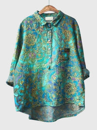 Valeria™ | Valeria™ - Floral Print Chiffon Blouse for Everyday Wear