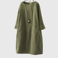 Style200™ | Chic Corduroy Midi Dress for Every Occasion