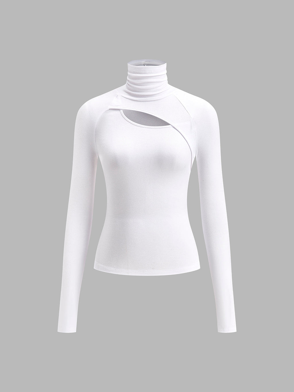 Ravena™ | Women's Turtleneck Cutout Top Long Sleeve Fitted Going Out Top