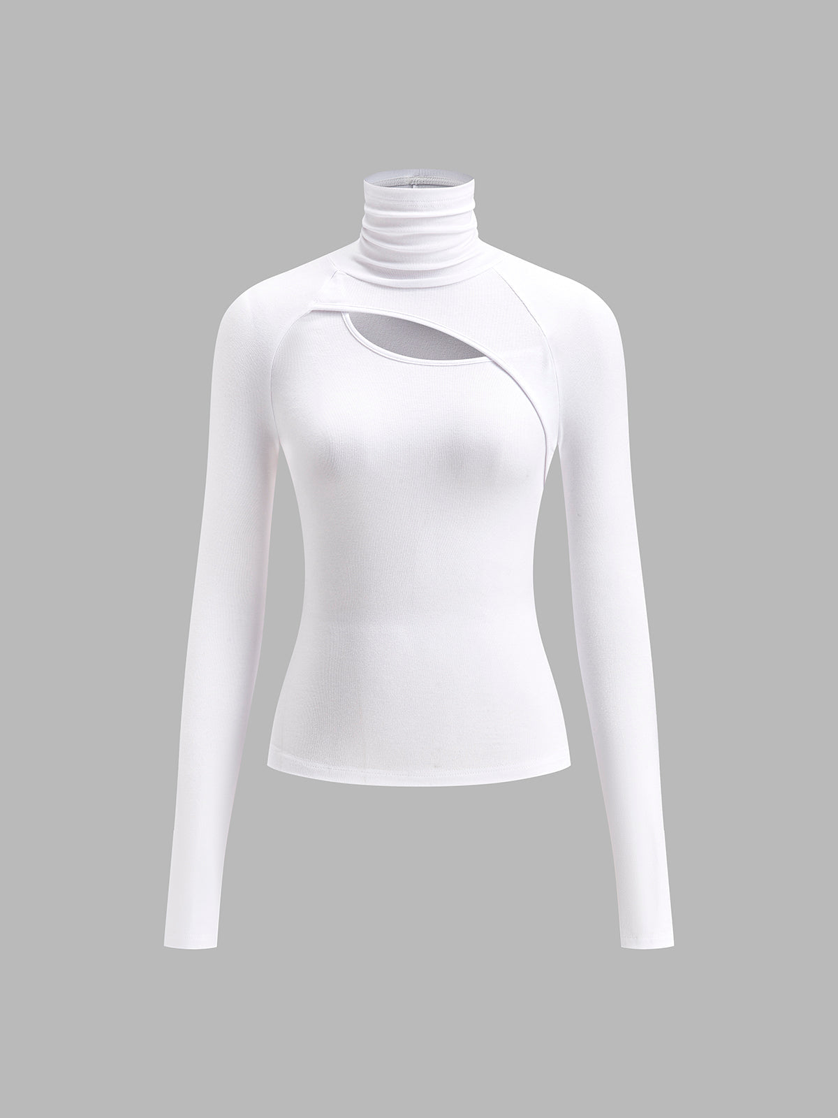 Ravena™ | Women's Turtleneck Cutout Top Long Sleeve Fitted Going Out Top