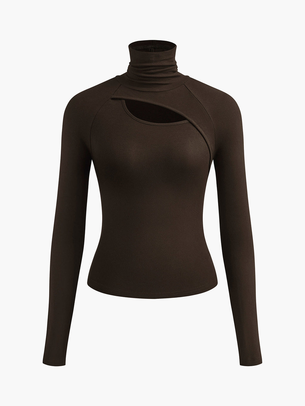 Ravena™ | Women's Turtleneck Cutout Top Long Sleeve Fitted Going Out Top