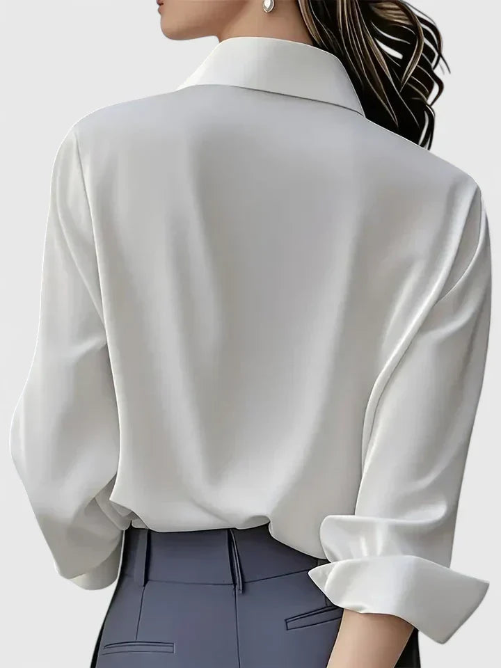 Reese™ | Women's Elegant Button Down Shirt with Concealed Placket