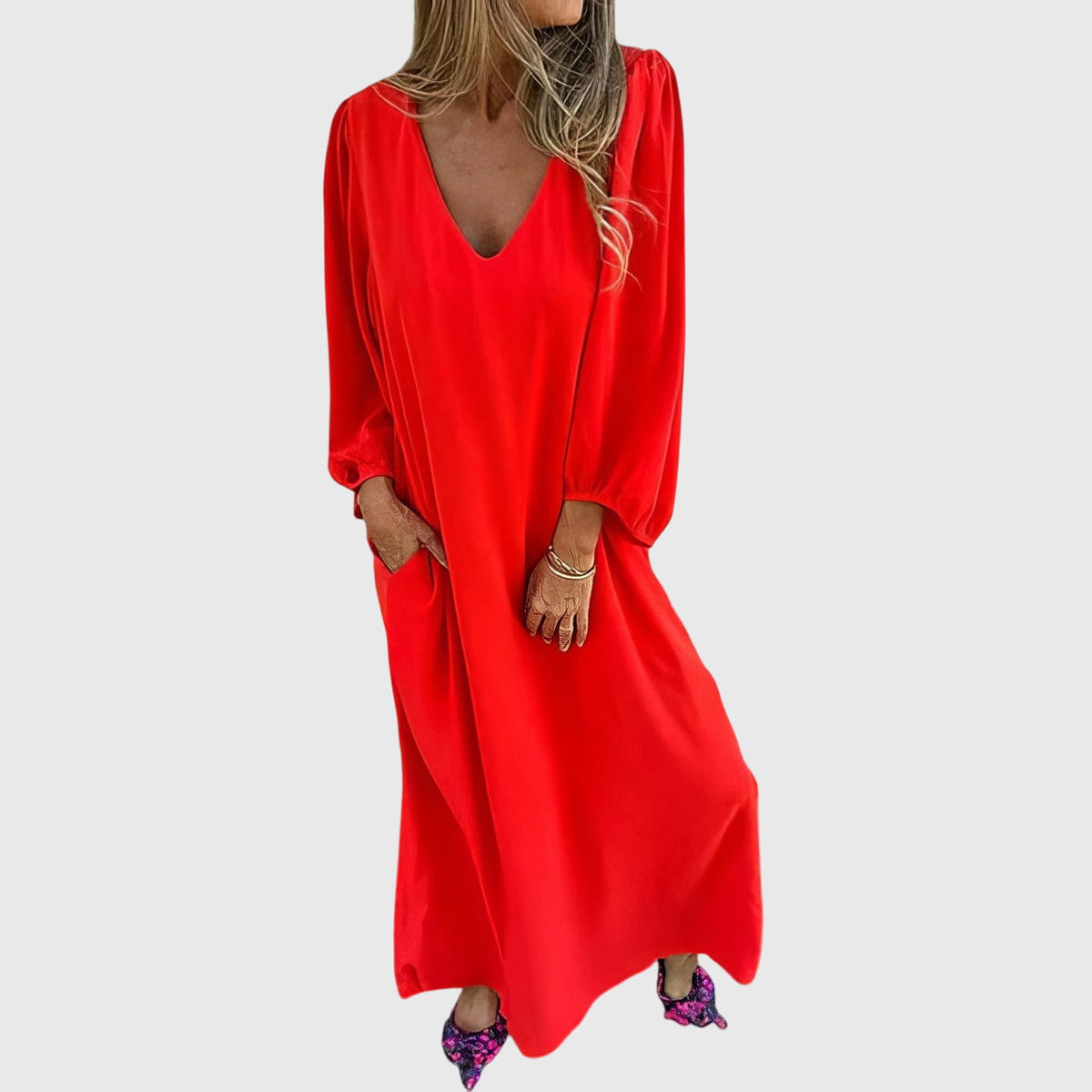 Carol™ | Carol™ - Bohemian Maxi Dress with Pockets for Every Occasion