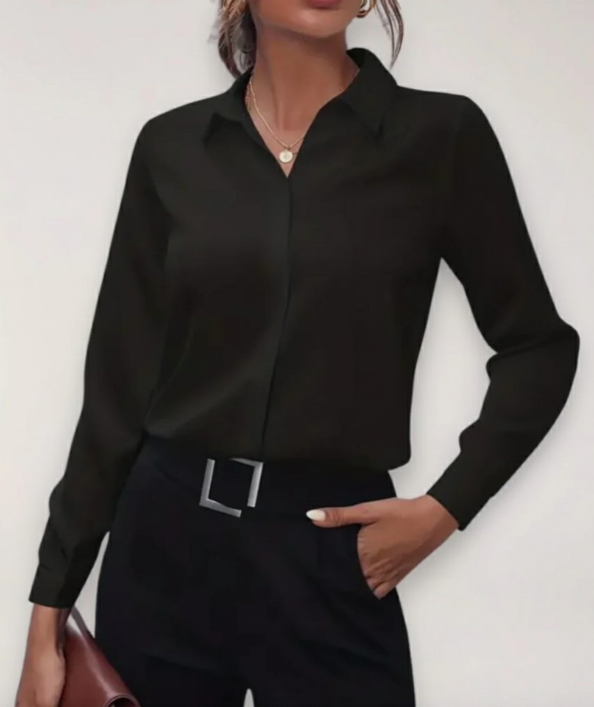 Style200™ | Chic Button-Up Blouse for Office and Daily Wear