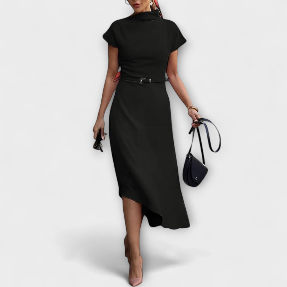 Style200™ | Amelia - Chic Asymmetrical Urban Dress for Any Occasion