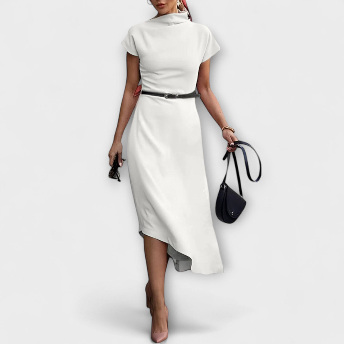 Style200™ | Amelia - Chic Asymmetrical Urban Dress for Any Occasion