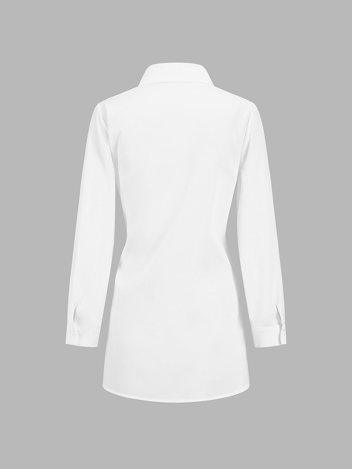 Monroe™ | Women's Tie Waist Button Down Long Sleeve Shirt Blouse