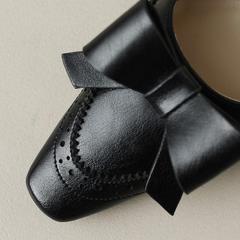 Josephine™ | Bow Brogue Kitten Heels