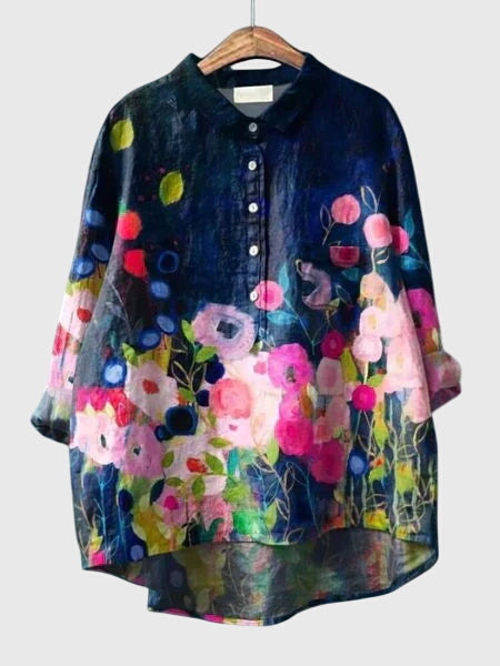 Valeria™ | Valeria™ - Floral Print Chiffon Blouse for Everyday Wear
