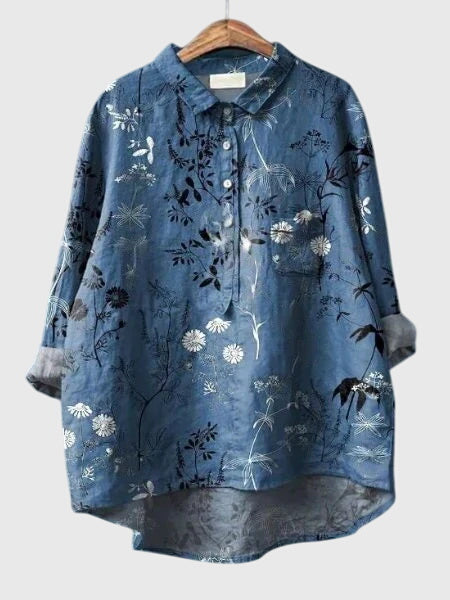 Valeria™ | Valeria™ - Floral Print Chiffon Blouse for Everyday Wear