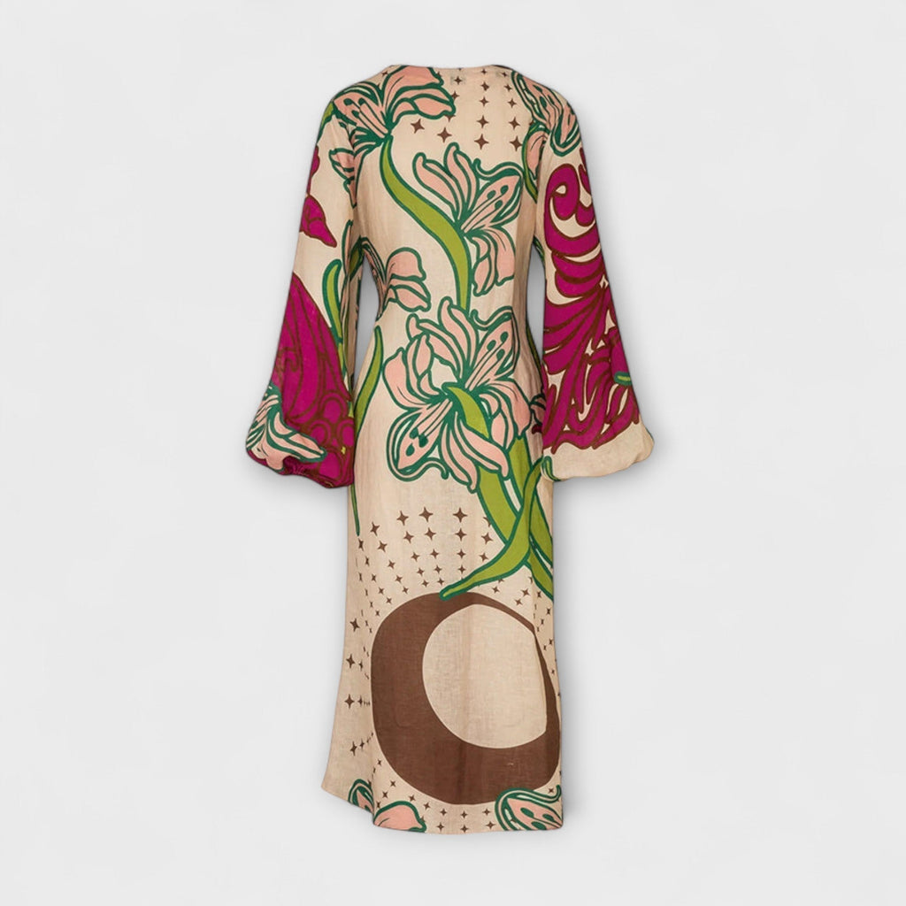 Style200™ | Tracey - Stylish Tie Maxi Dress for Any Occasion