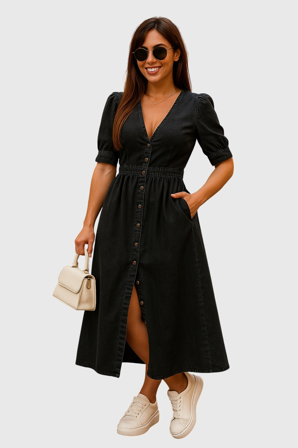 Jacqueline™ | Chic Denim Dress for Any Occasion