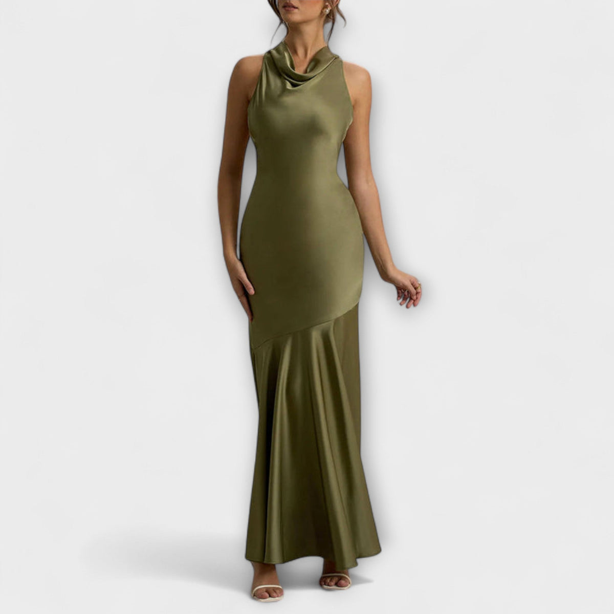 Style200™ | Satin Maxi Dress for Special Occasions