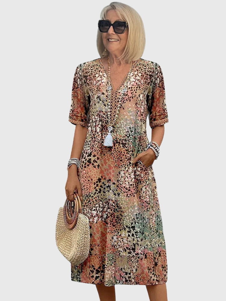 Style200™ | Floral Midi Dress for Special Occasions