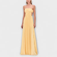 Style200™ | Chic Pleated Cutout Maxi Dress for Any Occasion