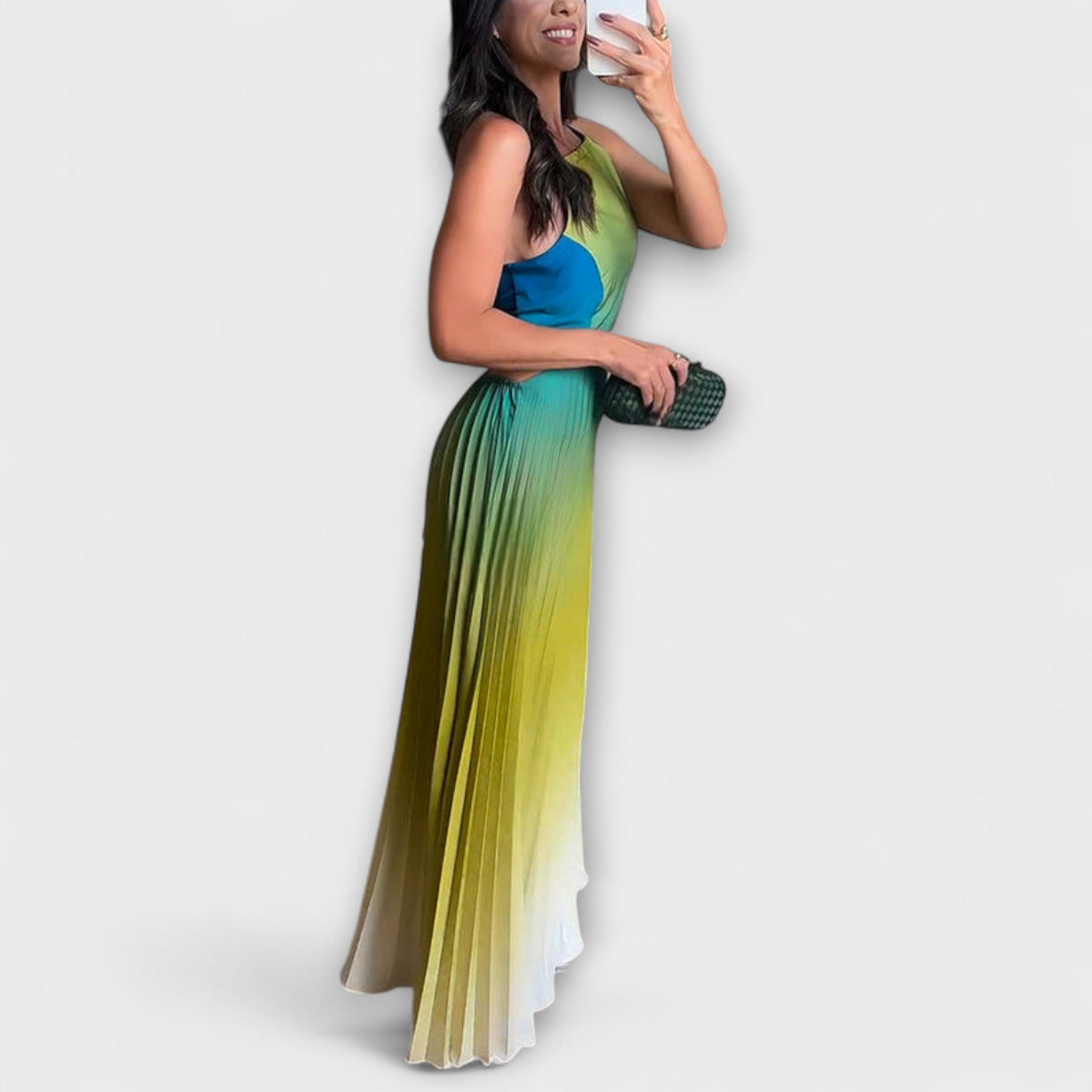 Sabine™ | Chic Backless Tie-Dye Prom Dress