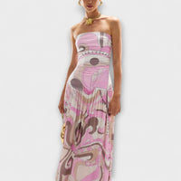 Style200™ | Pastel Off-Shoulder Maxi Dress for Summer Events