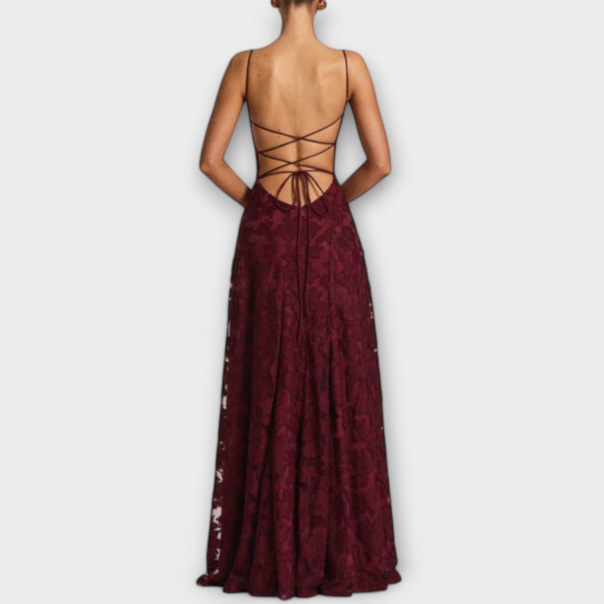 Style200™ | Floral Lace Maxi Dress for Special Occasions