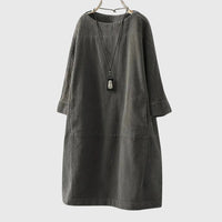 Style200™ | Chic Corduroy Midi Dress for Every Occasion