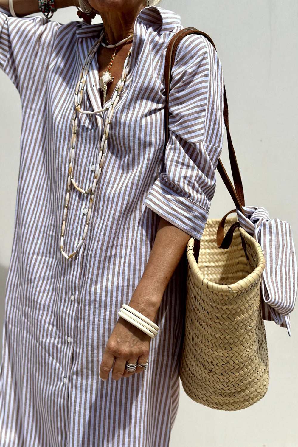 Marcelline™ | Lily - Striped Shirt Dress
