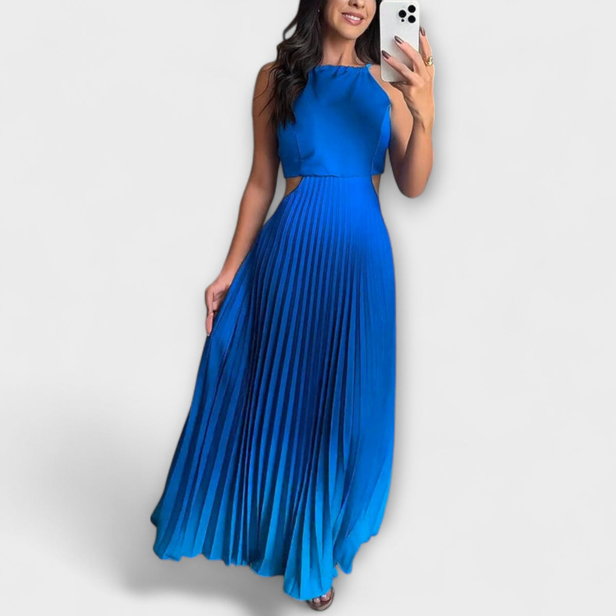 Sabine™ | Chic Backless Tie-Dye Prom Dress