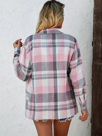 Harper™ | Women's Oversized Plaid Flannel Button-Down Shirt
