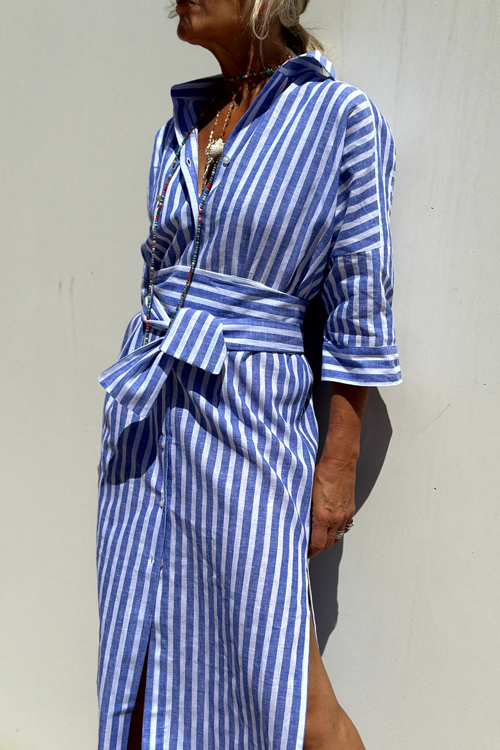 Marcelline™ | Lily - Striped Shirt Dress