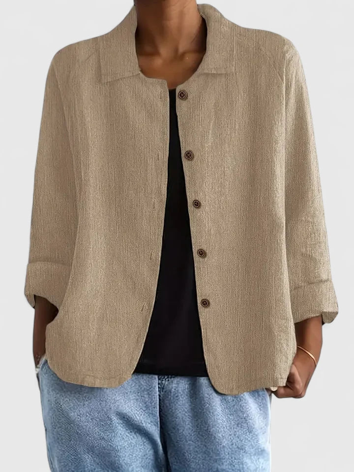 Ashleigh™ | Chic Cotton Blouse for Any Occasion